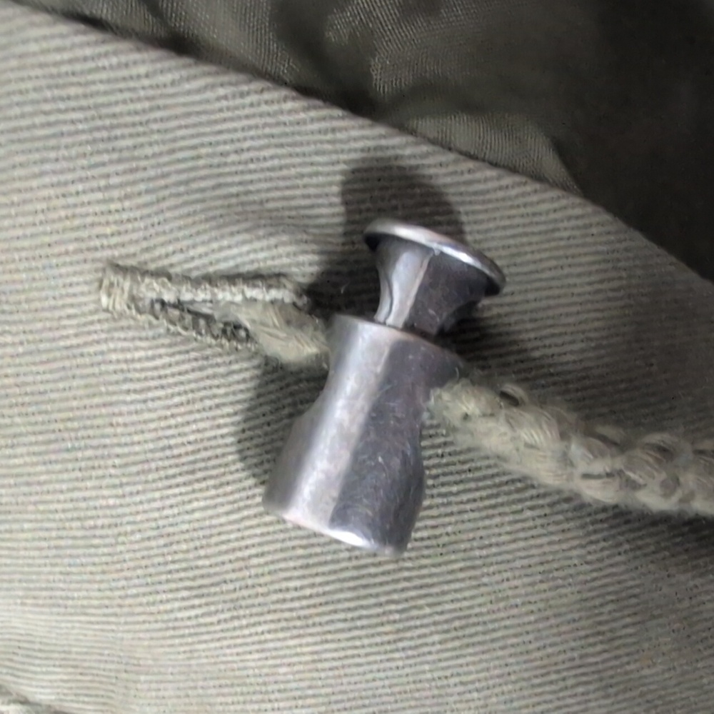 Thread & Supply Green Utility Jacket with Patterned Sleeves - Picture 6 of 8